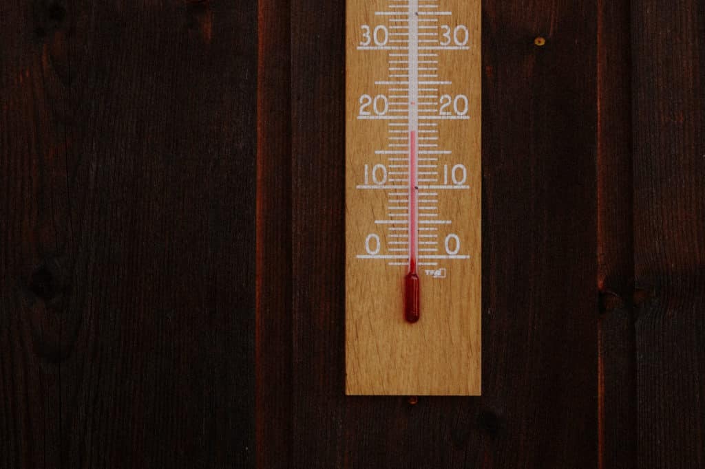 temperatura del termómetro