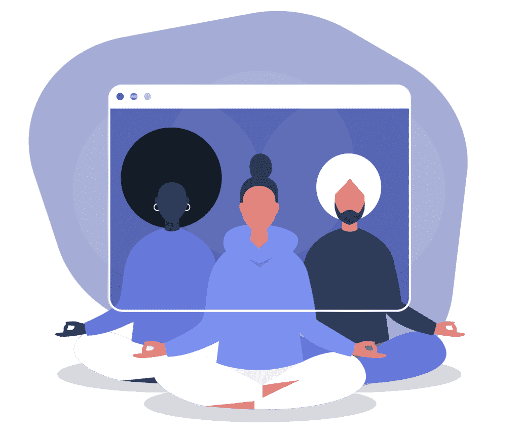 grupo de meditación mindfulness edad digital